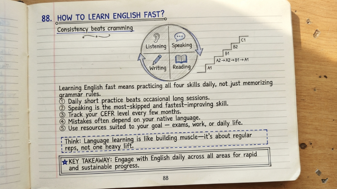 How to Learn English Fast: A Practical Guide for all Learners