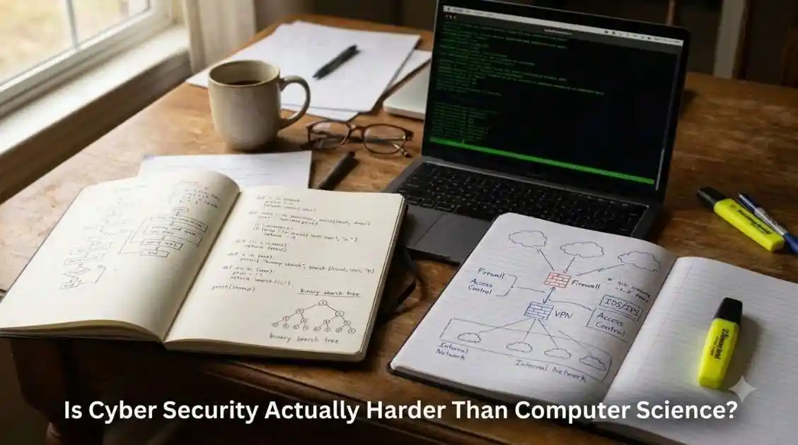 Is Cyber Security Actually Harder Than Computer Science?